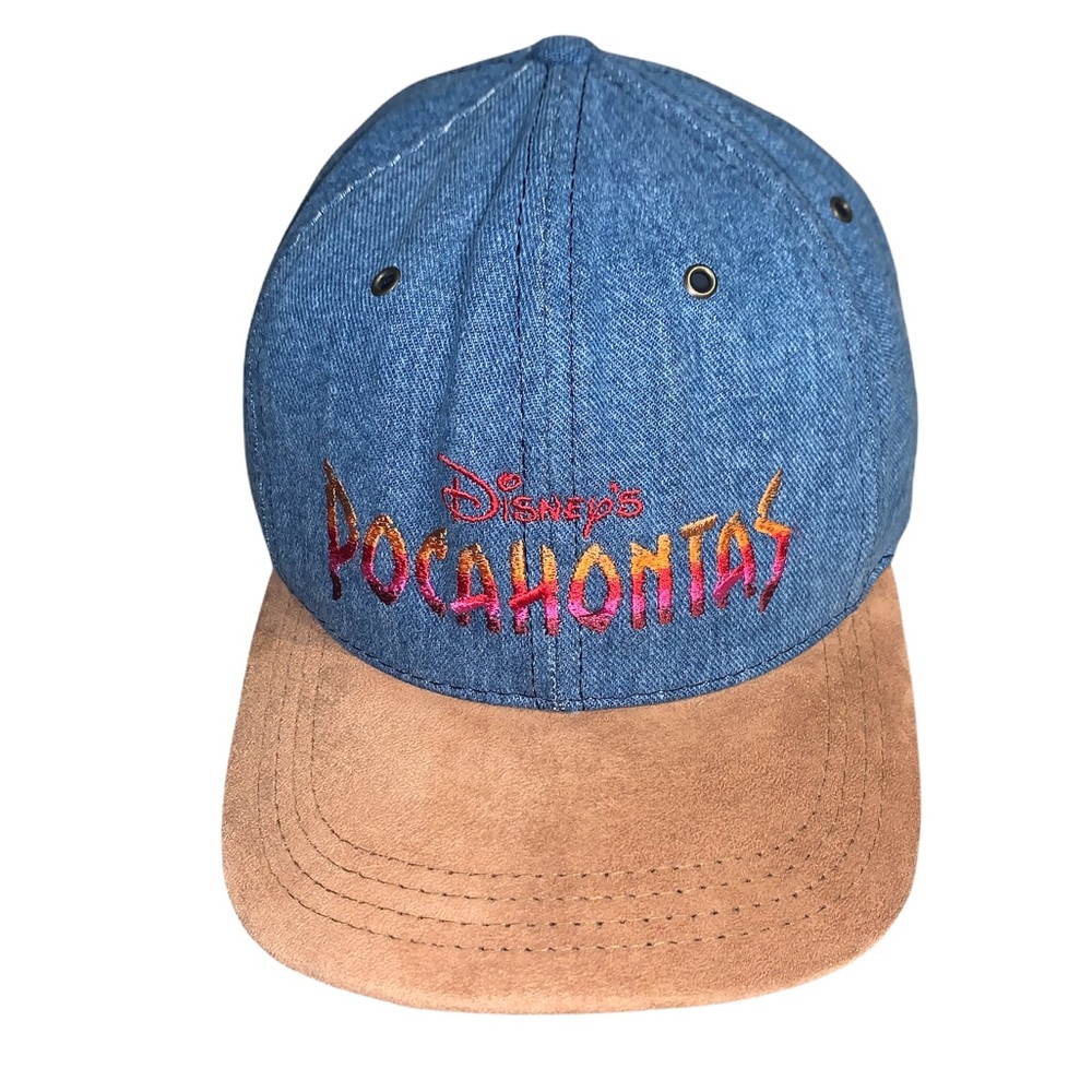 Vintage 90s Disney’s Pocahontas Movie Promo Denim Hat Suede
